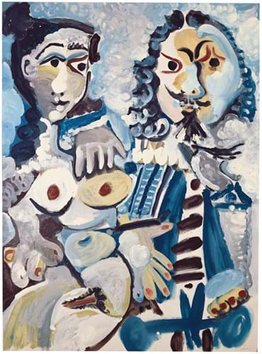 ‘Mousquetaire et nu assis’ by Pablo Picasso