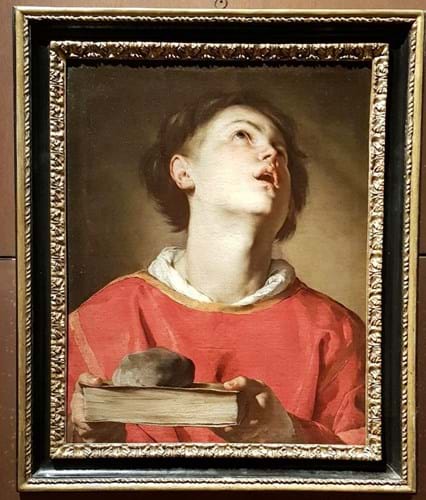Saint Stephen by Bernardo Cavallino 