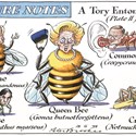 Peter Brookes pen ink and watercolour