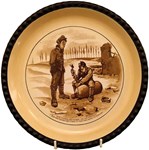 Dealer shows special First World War commemorative pottery display at Antiques for Everyone fair