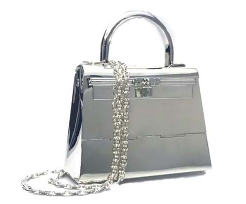 Silver handbag
