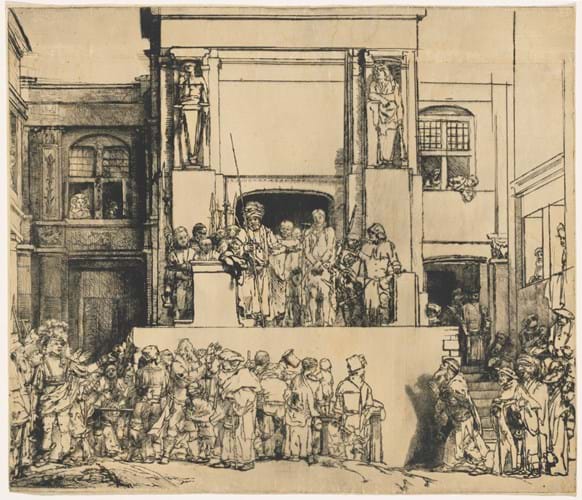‘Christ Presented to The People (‘Ecce Homo’)’ by Rembrandt