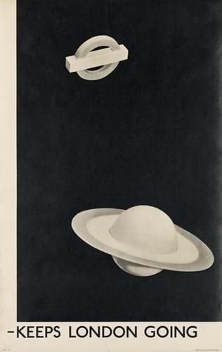 London Underground poster designed by Man Ray 