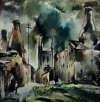 Saleroom selection: Three pictures under £500, including Hevezi's townscape of Stoke