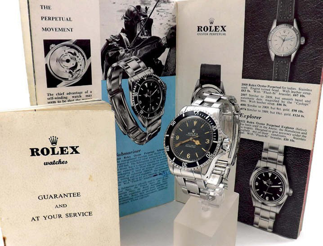 Original 1960s Rolex Submariner watch 