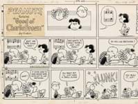 'Peanuts strip' by Charles Schulz offered at Swann