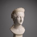 ‘Bust of Peace’, a white marble head by Antonio Canova