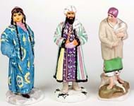 20th century Russian hard-paste figures heading back to the east