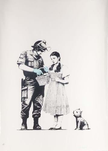 'Stop And Search', a Banksy print