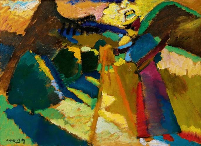 Wassily Kandinsky painting of Gabriele Munter 