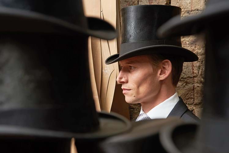Oliver Brown's silk top hats.