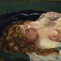 ‘Femme endormie aux cheveux roux’ by Gustave Courbet