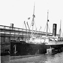 Carpathia docked in New York City