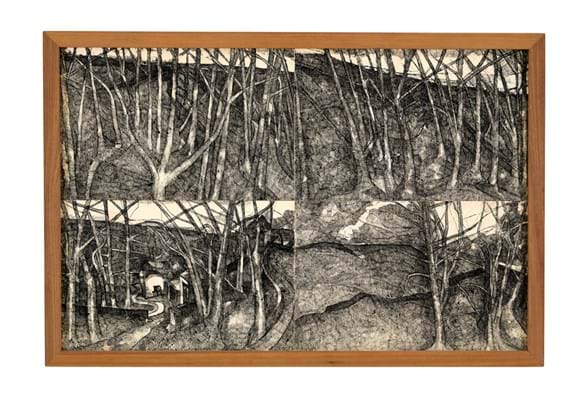 John Virtue, Landscape No.43 (1986-87), black ink, shellac, gouache on paper, laid on board, 147 x 220 cm, Courtesy of Albion Barn.jpg