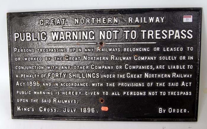 Great Northern Railway sign