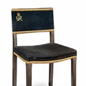 A George VI limed oak coronation chair (.jpg