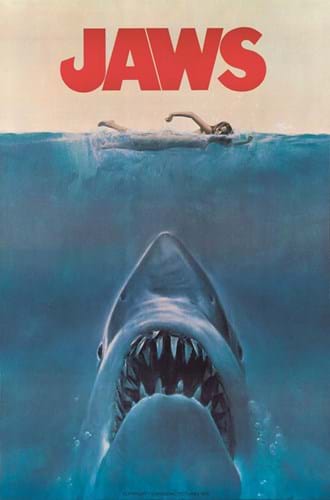 Jaws poster by Roger Kastel