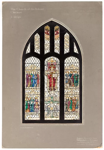 stained-glass window designs by James Powell for the Whitefriars Glassworks