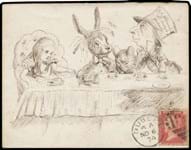 Scenes from Lewis Carroll classic decorate 1870s envelopes on offer in Melbourne