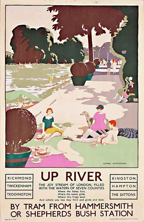 1927 A4 Glossy Vintage Railway Poster Art Print London Underground The Lure Of The Underground