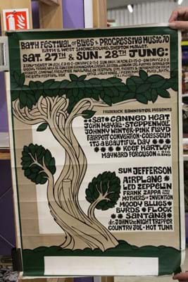 A poster for the Bath Festival of Blues and Progressive Music