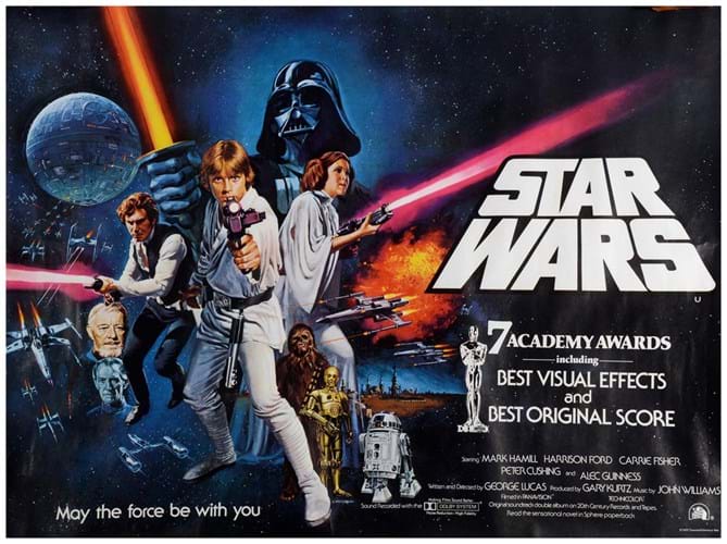 Star Wars poster from 1977