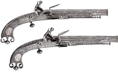 18th century Scottish Doune pistols offered in Pennsylvania