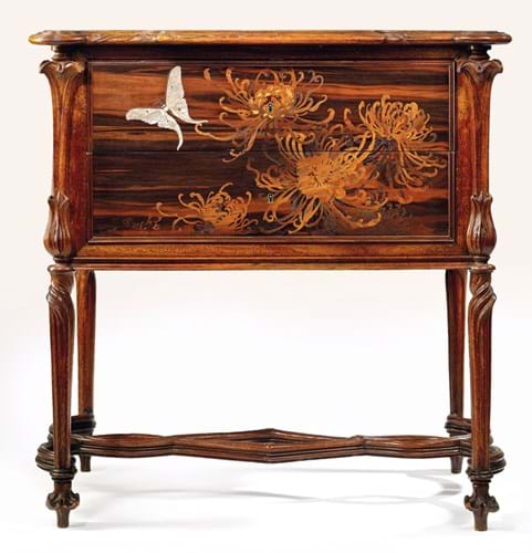 A marquetry commode by Emile Gallé