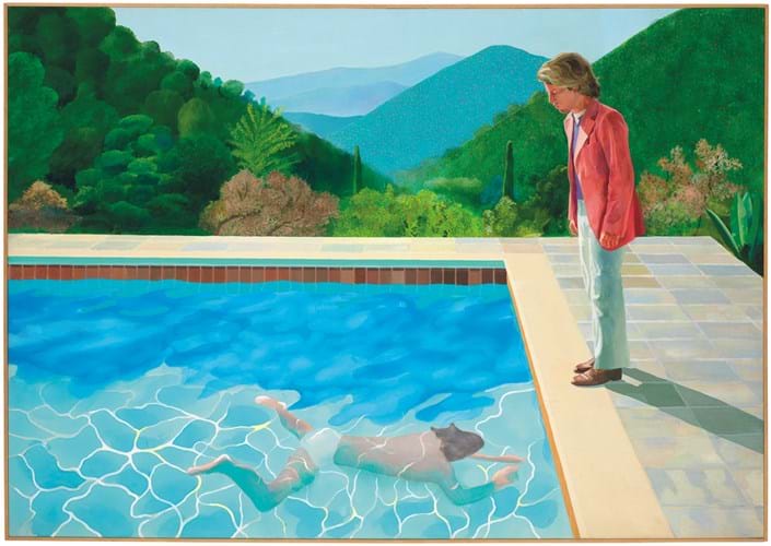 ‘Portrait of an Artist (Pool with Two Figures)’ by David Hockney