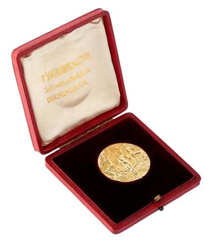 Gold medal from the 1908 London Olympics
