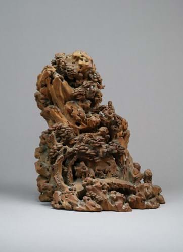 Bamboo root carving