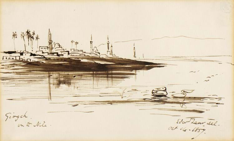 Peppiatt, Guy Peppiatt Fine Art-LAWWinter18-Edward Lear, Girga on the Nile.jpg