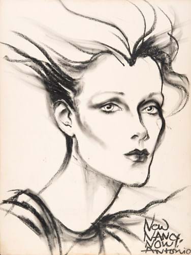 Antonio Lopez (1943 - 1987) Now Nancy Now, 1974 Charcoal on Paper, signed & inscribed, Provenance Nancy North Private Collection, 65 x 49 cms £6,000 (1).jpg