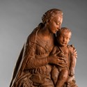 Madonna and Child terracotta sculpture