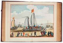 Blaeu townbook with wind in its sails