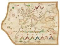 11th century Portolan chart of Europe and beyond to be offered in Milan