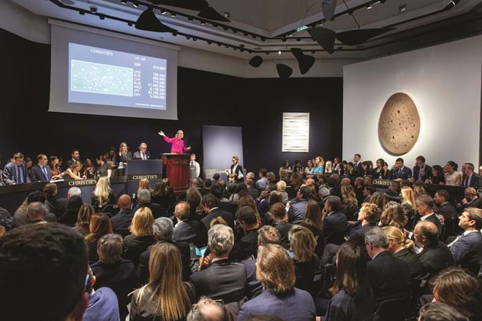 Auction at Christie's King Street