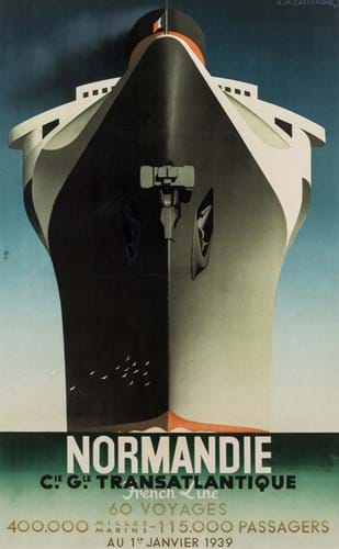 SS Normandie poster
