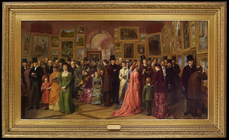 'The Private View at the Royal Academy, 1881'