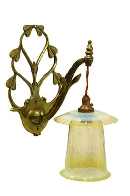 Whitefriars glass Benson lamp