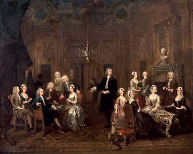 ‘The Wollaston Family’ painting by William Hogarth