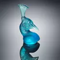 Lalique 14 Tete de Paon peacock mascot 