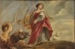 Rubens oil sketch of St Margaret