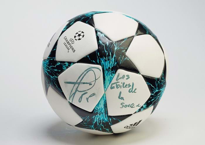 Champions League football signed by Paul Pogba