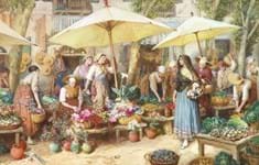 Myles Birket Foster continental scenes bring demand at English auctions