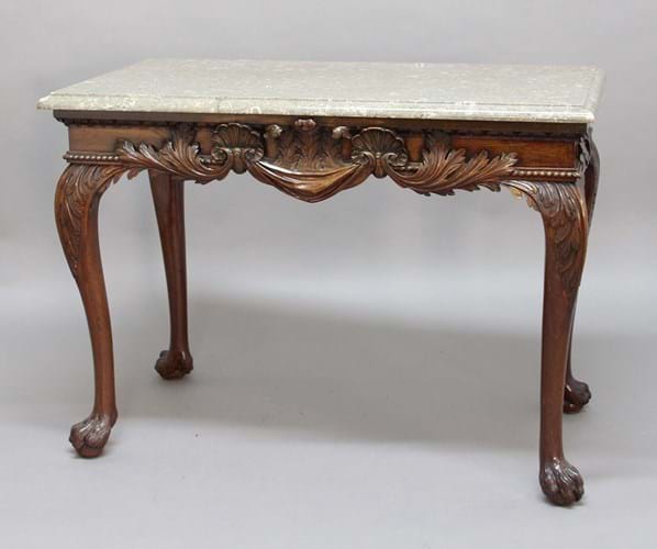 George II mahogany side table 