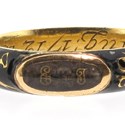 Queen Anne gold memento mori ring