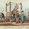 George Cruikshank engraving ‘The Funeral Procession of the Rump’ 