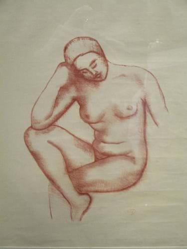 ‘Nue Assise’, an Aristide Maillol lithograph
