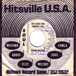 Frank Wilson Northern Soul Do I Love You Indeed I Do Vinyl Record Framed Print 